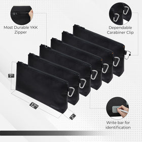 COREFLEX Premium Tool Pouch close-up shows 600D canvas and durable YKK zipper.