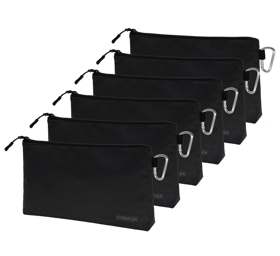 COREFLEX Premium Tool Pouch front view highlights sturdy canvas and organized storage potential.