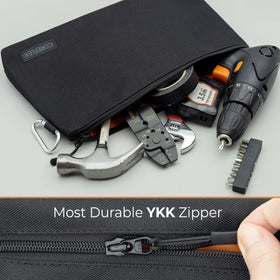 COREFLEX Premium Tool Pouch inside view demonstrates organization potential.