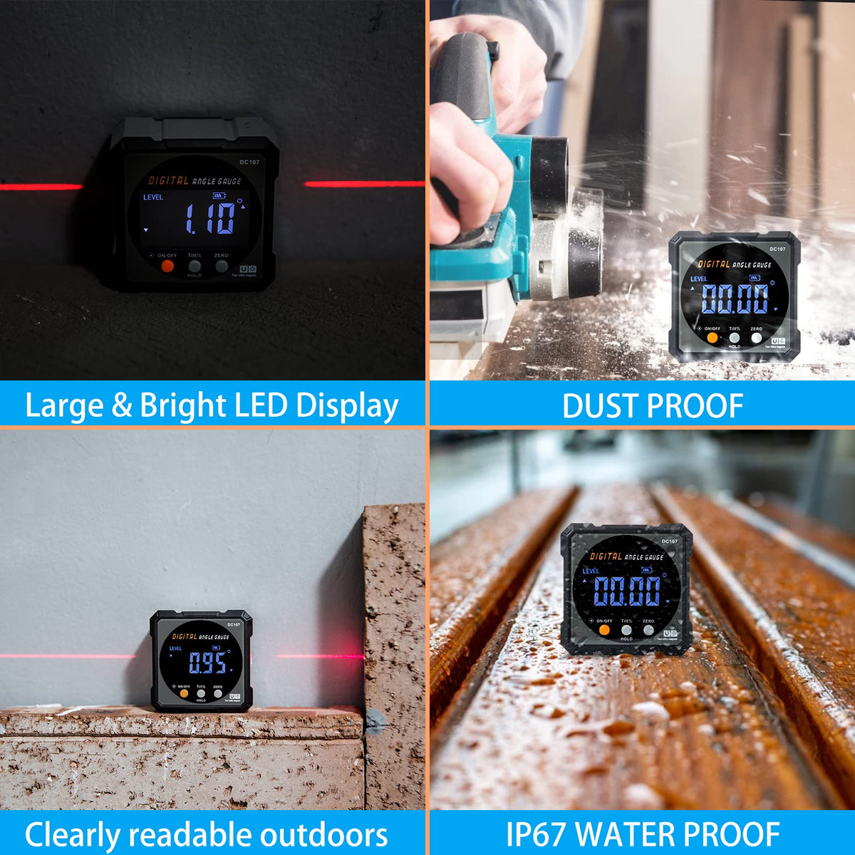 COROLLATA dual lasers – assists horizontal and symmetrical installations.