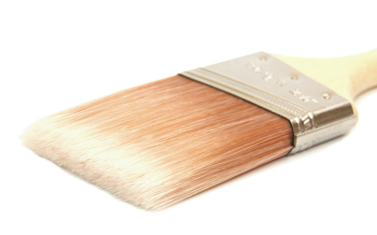 Corona Clipper Champagne Nylon Vegas brush close-up showing reinforced epoxy setting.