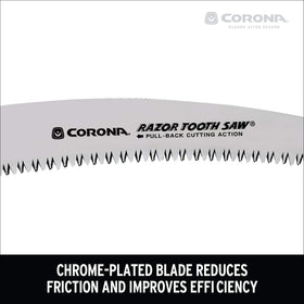 Corona RazorTOOTH pruning cuts outdoors for trees and shrubs