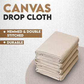 Corporate Hills Canvas Drop Cloth comes in a four-pack for large projects.
