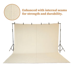 Double-stitched edges of Corporate Hills canvas painters drop cloth show reinforced seams