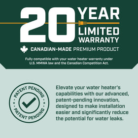 Safe with city and well water and common water treatment systems.