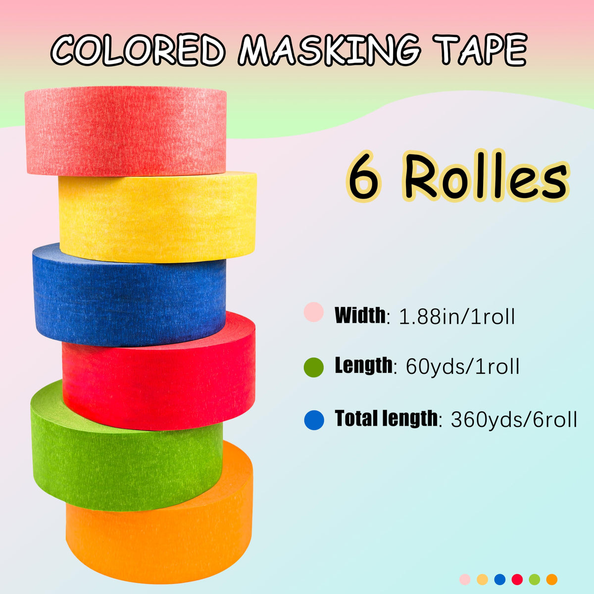 COSIMIXO painters tape with easy tear for quick masking tasks