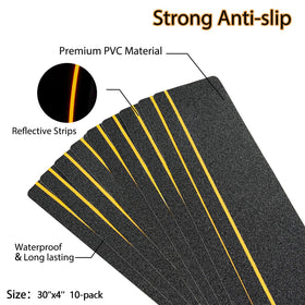 COSIMIXO 30-inch pre-cut stair treads installed easily on wood steps.
