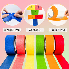 COSIMIXO masking tape adheres well to walls, glass, and crafts