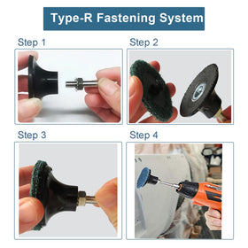 COSPOF discs removing paper gasket quickly on metal surfaces.