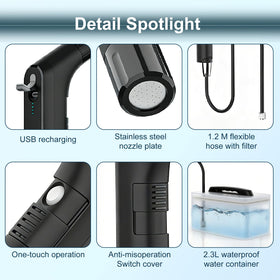 COSWE bidet with 180-degree nozzle for thorough coverage.