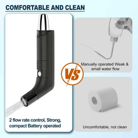 COSWE packable travel bidet fits in luggage or vanity.