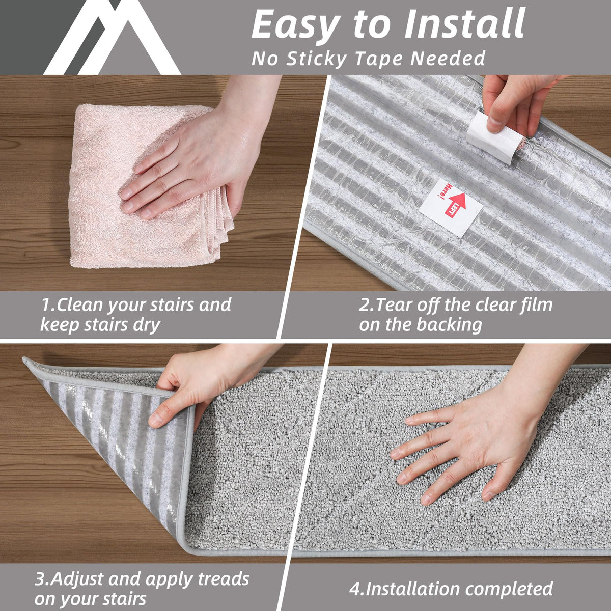 COSY HOMEER low-profile mats fit under doors without snagging