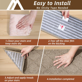 COSY HOMEER 4-pack stairs solution for family rooms and hallways.