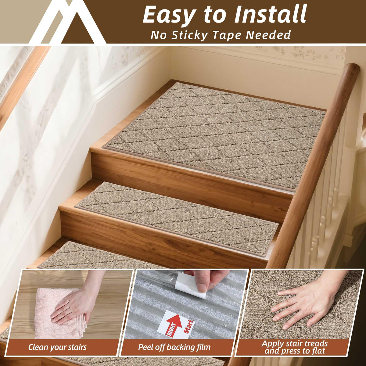 COSY HOMEER durable polyester surface stands up to daily foot traffic