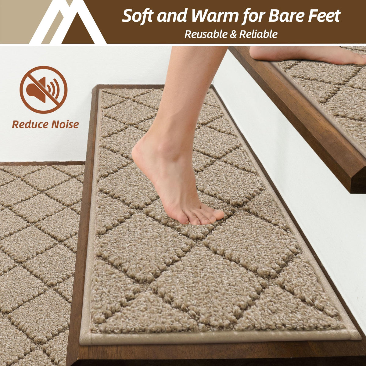 COSY HOMEER easy stick-and-go installation for quick stair refresh.