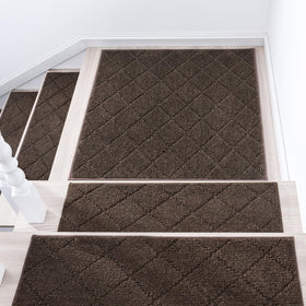 COSY HOMEER edging stair tread on wooden stairs provides non-slip grip for families