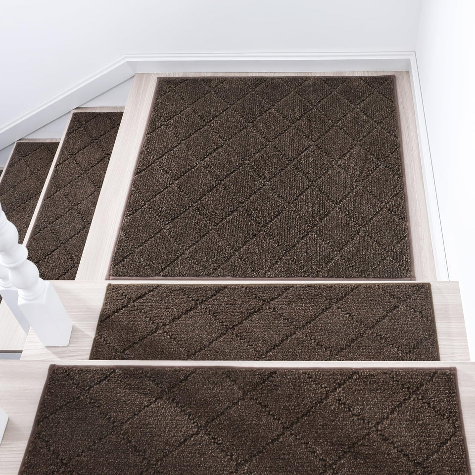 COSY HOMEER edging stair tread on wooden stairs provides non-slip grip for families