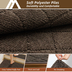 COSY HOMEER stair tread demonstrates peel-and-stick ease without residue