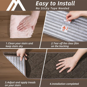 COSY HOMEER low-profile design on stairs helps doors glide.