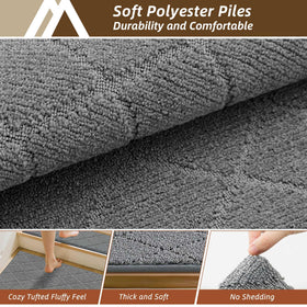 COSY HOMEER corner rug keeps kids and pets secure on stairs.