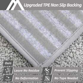 COSY HOMEER edging stair rugs with TPE backing stay put on dry surfaces