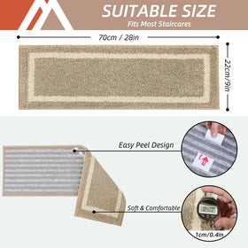 COSY HOMEER peel-place-press installation on dry stairs