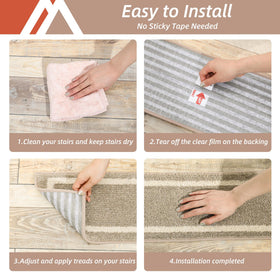 COSY HOMEER stair treads protect wooden steps from scratches