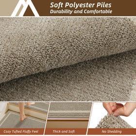 COSY HOMEER beige color complements many stair decors.