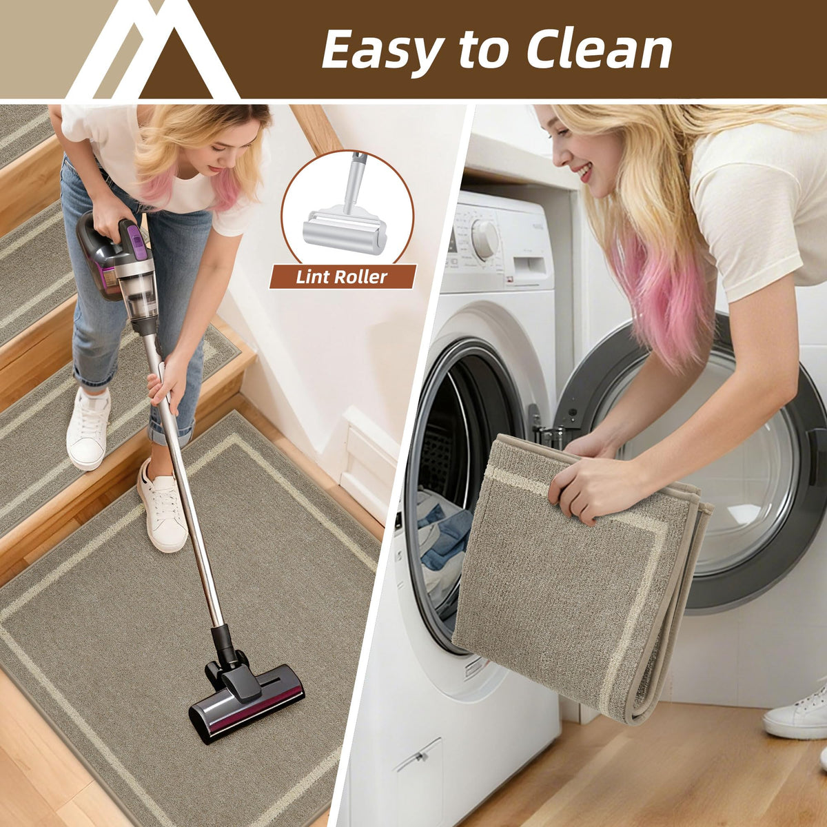 COSY HOMEER quiet steps with 0.4-inch cushioned thickness.