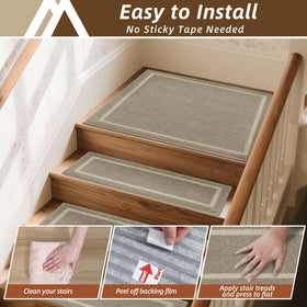 COSY HOMEER repositionable adhesive leaves minimal residue.