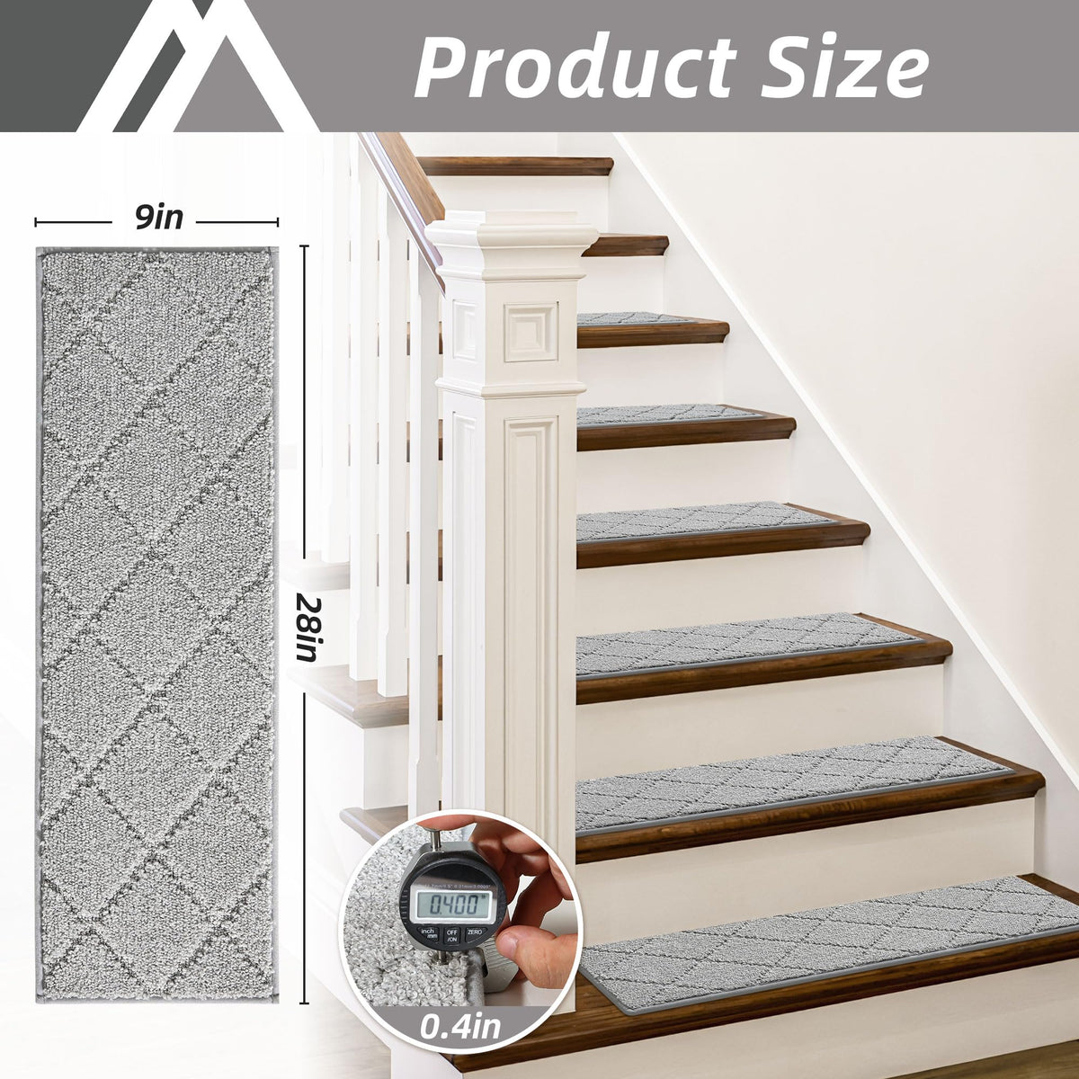 COSY HOMEER non-slip stair runners suit busy homes with kids and dogs