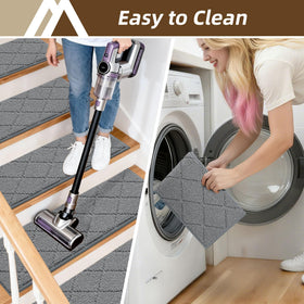 COSY HOMEER no-glue installation keeps stairs intact and clutter-free.