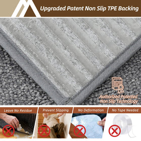 COSY HOMEER washable stair treads are machine washable for easy cleanup.