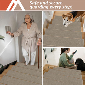 COSY HOMEER beige design blends with decor and reduces noise.