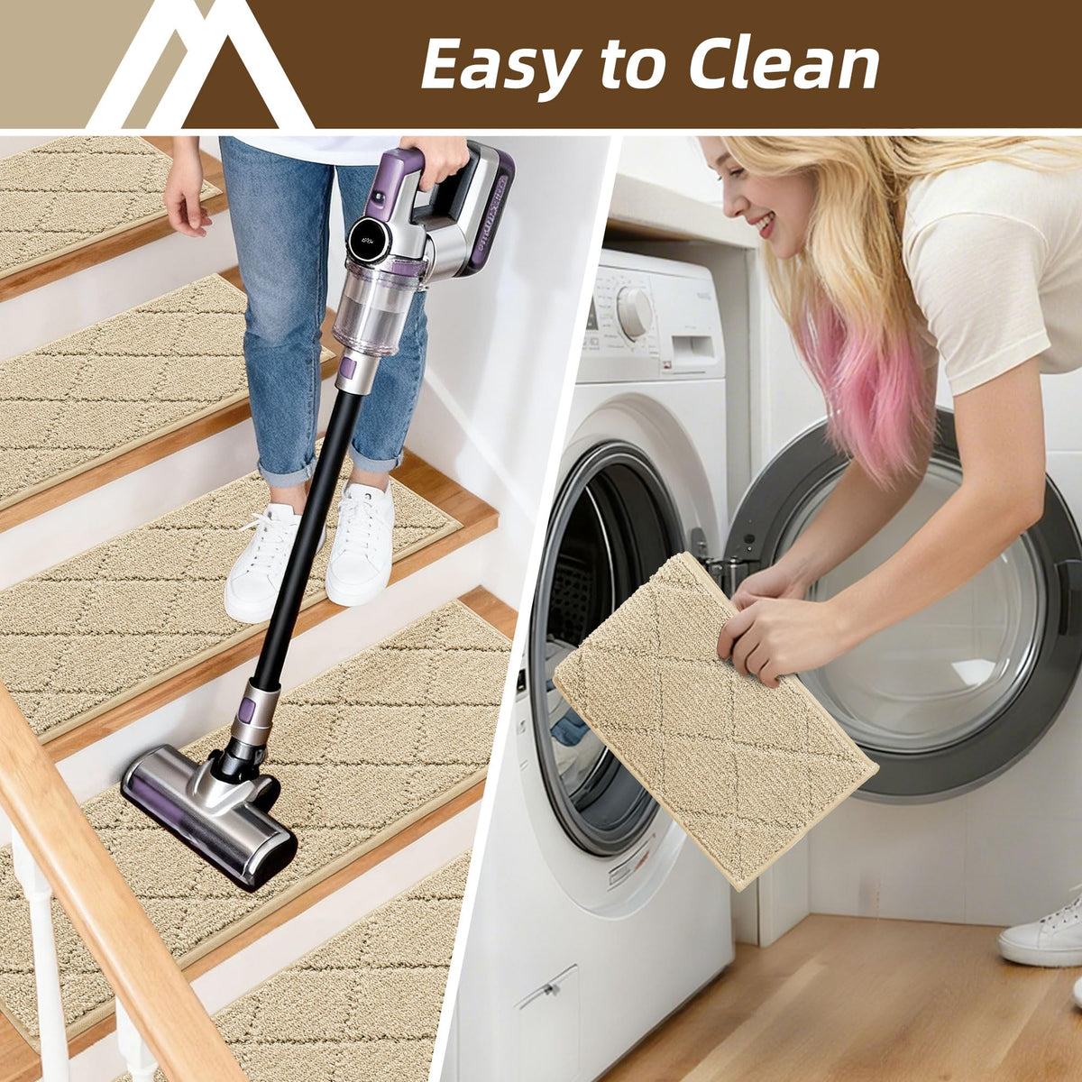 COSY HOMEER easy installation for secure, non-slip stairs.