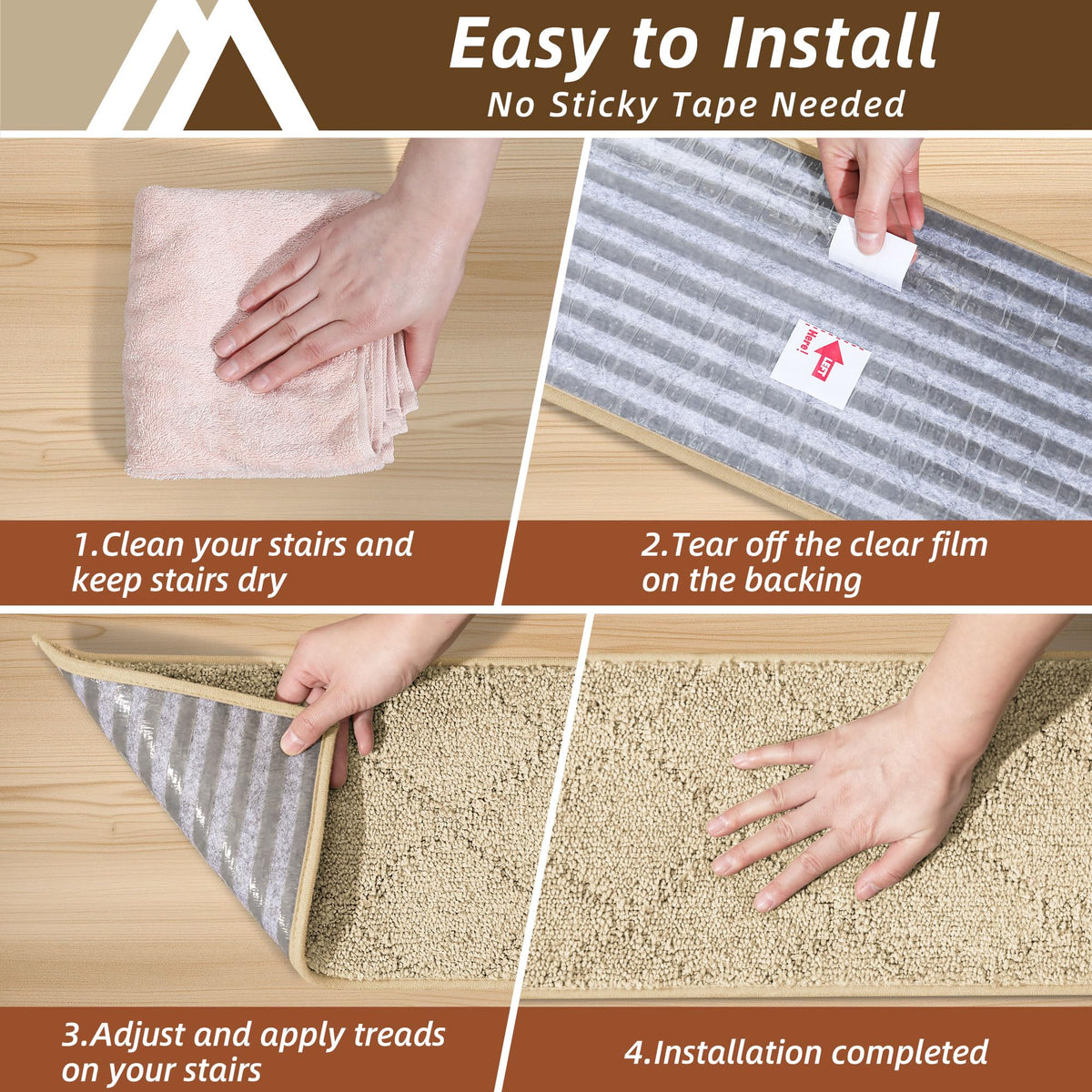 COSY HOMEER kid and pet friendly stair treads for safer homes.