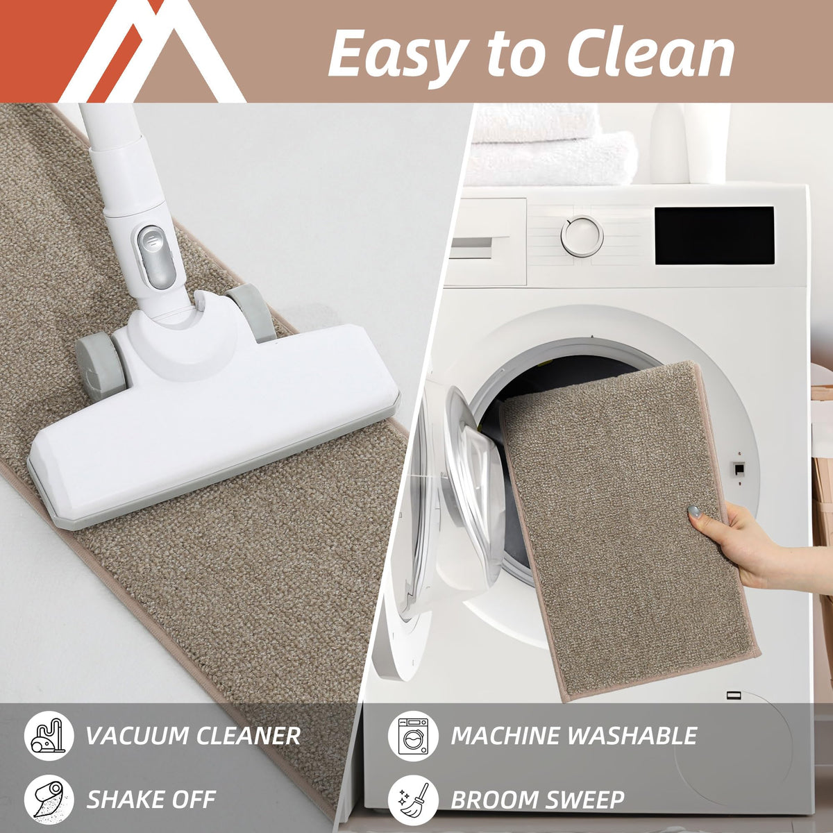 COSY HOMEER machine-washable design for easy cleaning.