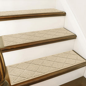 COSY HOMEER wooden-step stair treads provide safer grip on stairs.