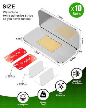 CosyGo adhesive backing enables quick, damage-free mounting.