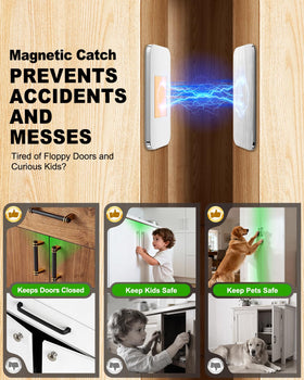 CosyGo no-drill installation demonstrates damage-free mounting on doors.