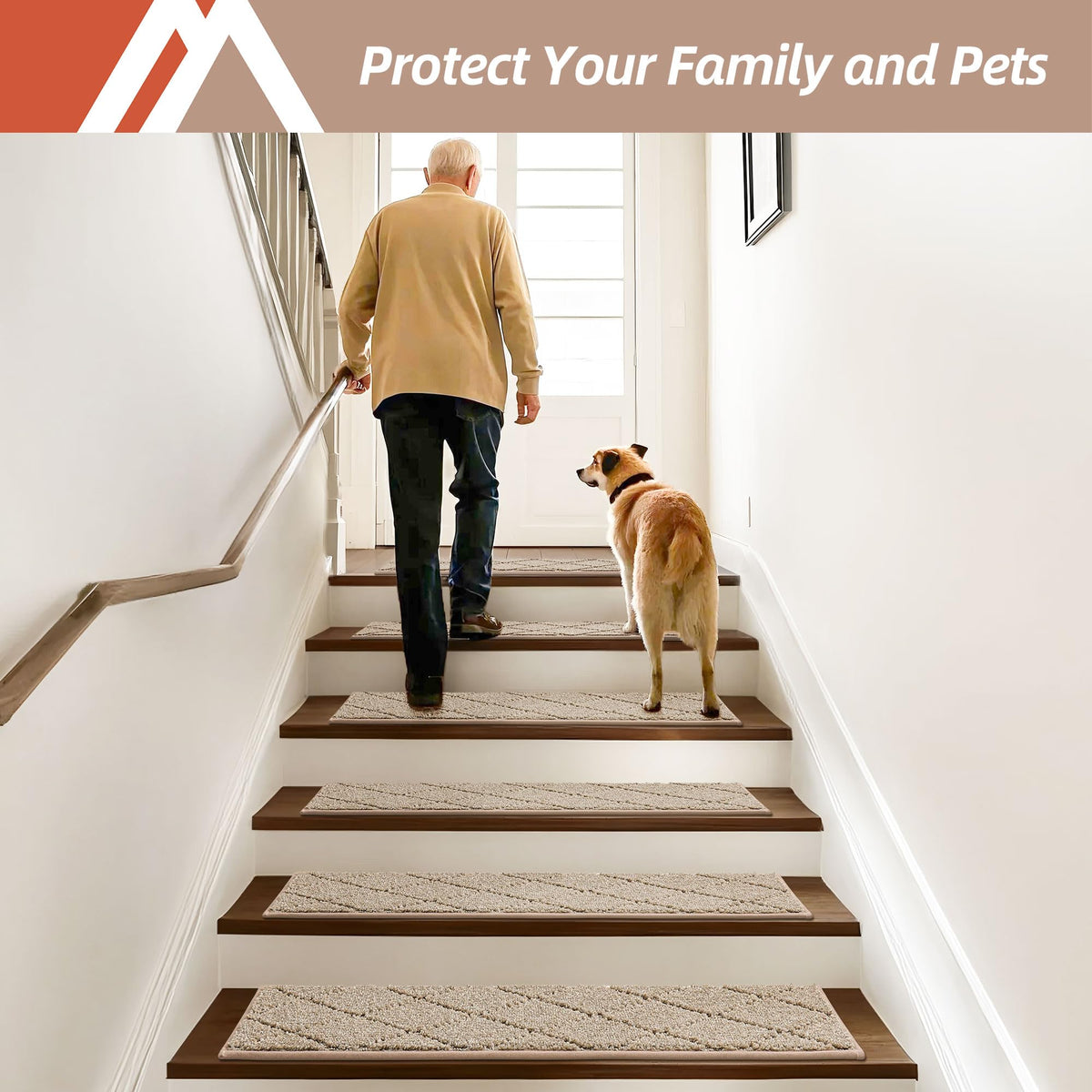 COSY HOMEER Edging Stair Treads suited for kids' stair safety in busy homes.