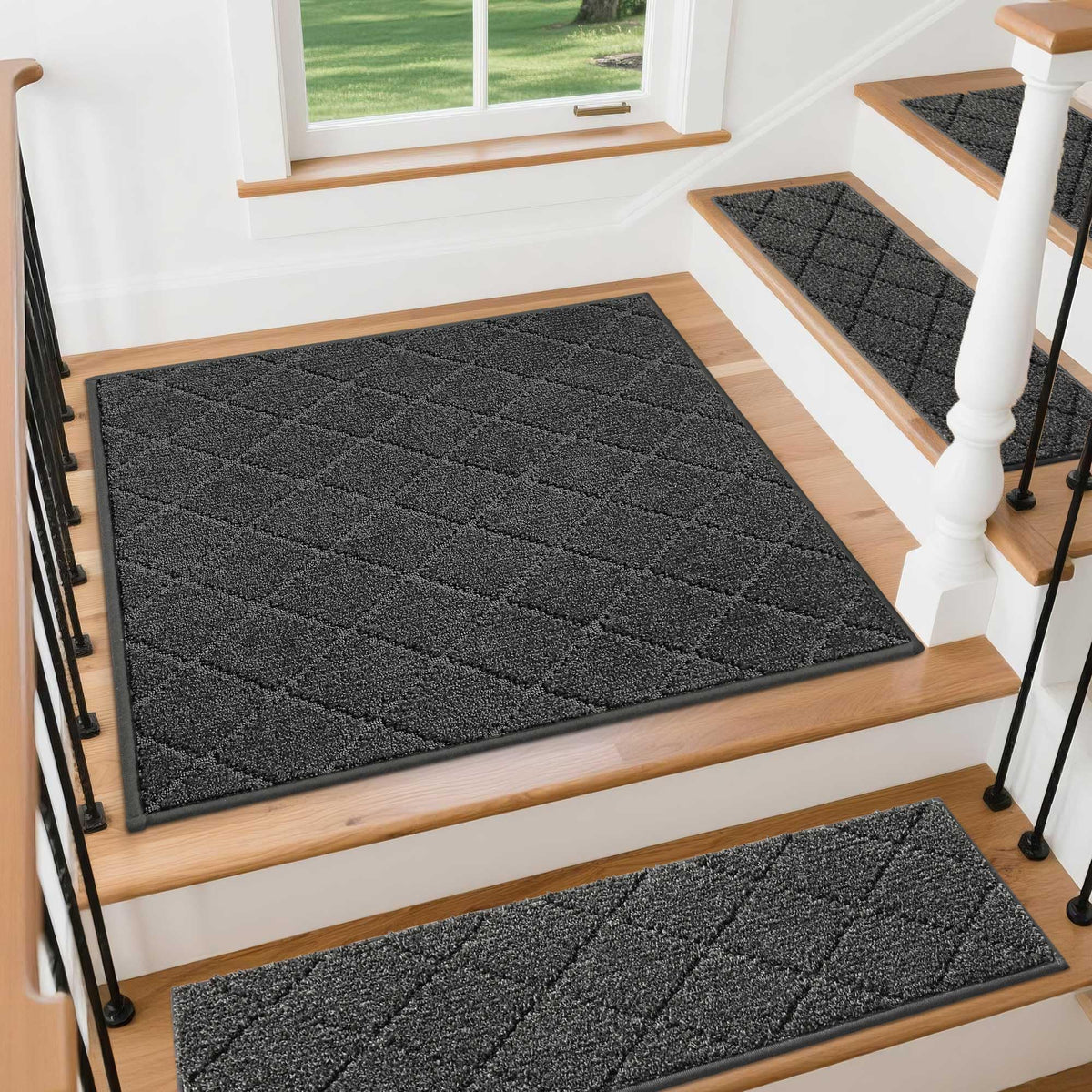 COSY HOMEER Edging Stair Treads used on living room stairs for extra stability.