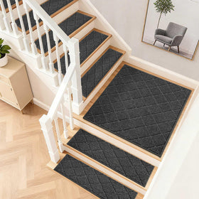 COSY HOMEER Edging Stair Treads washable and grip-maintaining after washes.