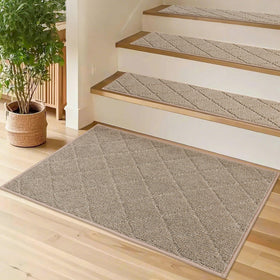 COSY HOMEER non-slip backing keeps wooden stairs secure