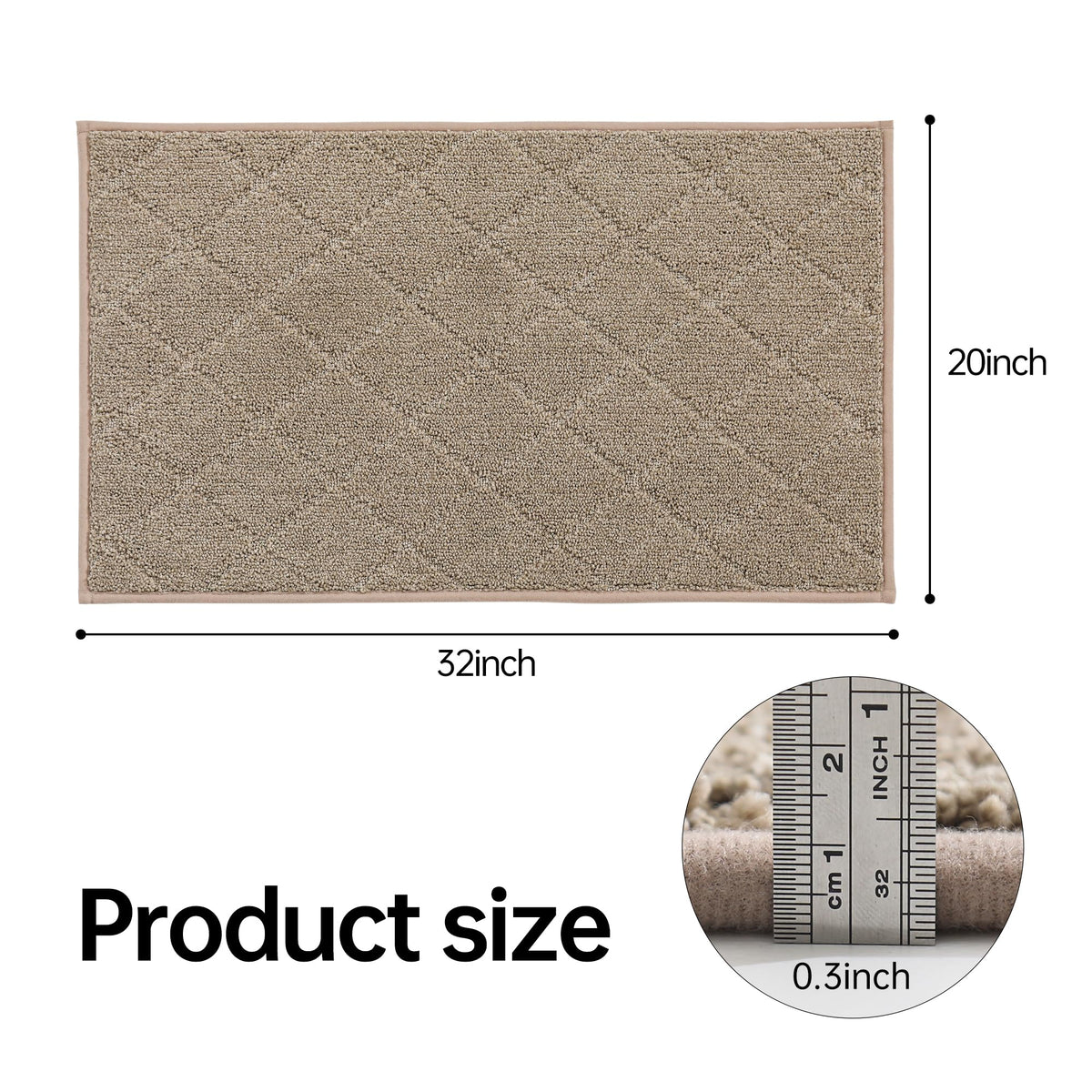 COSY HOMEER washable 20x32 treads maintain grip after washing