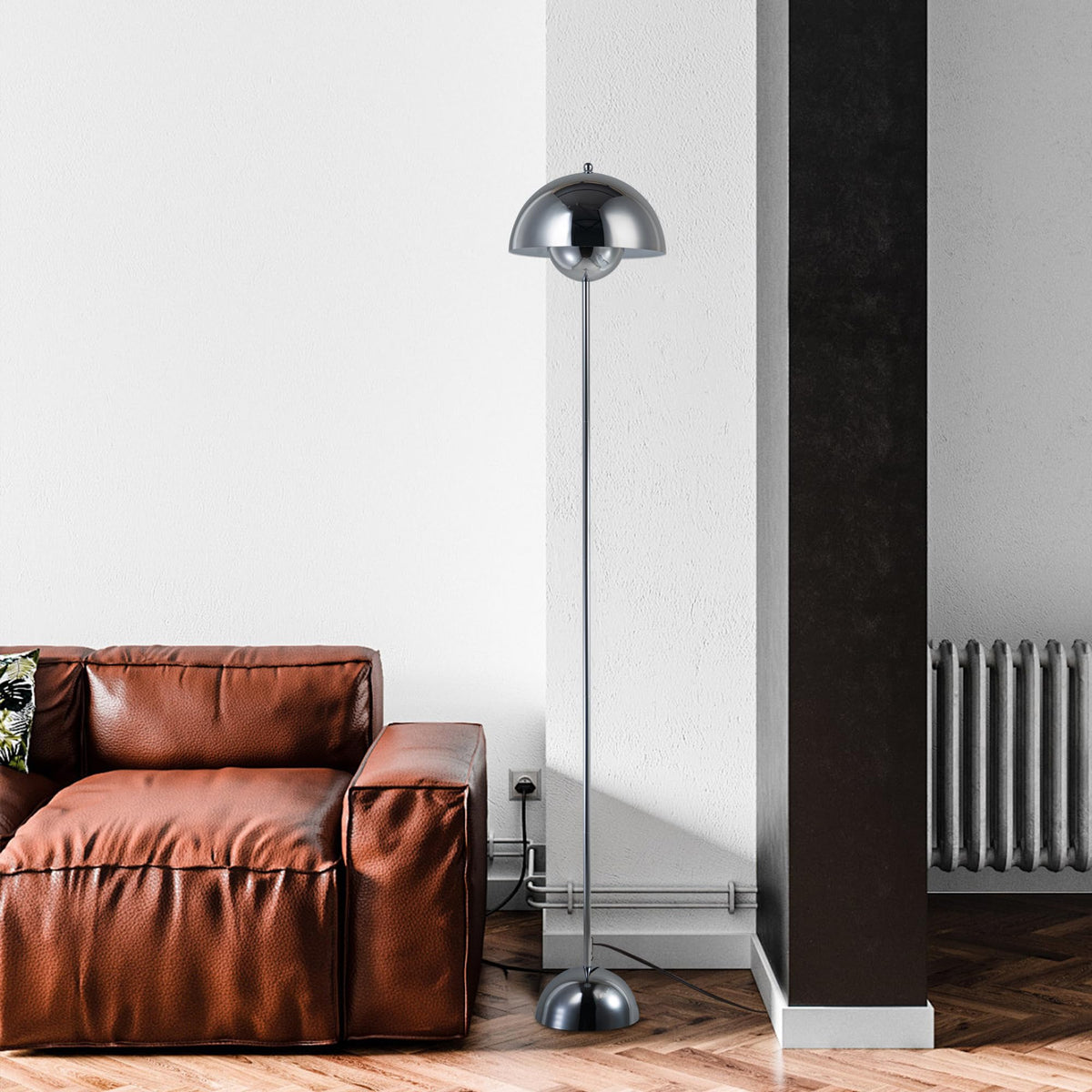 COSYLUX 65-inch height enhances reading nook ambiance in a bedroom scene.