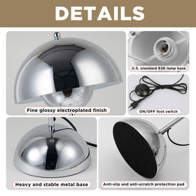 COSYLUX base measures 7.9 inches for stable corner placement in a living space.