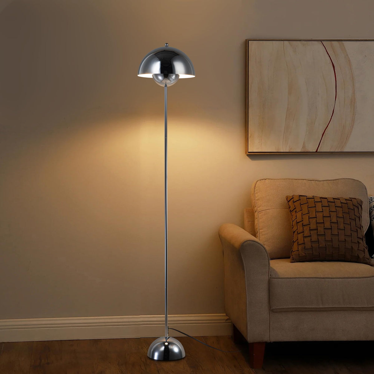 COSYLUX chrome finish suits modern decor with subtle glow in living areas.