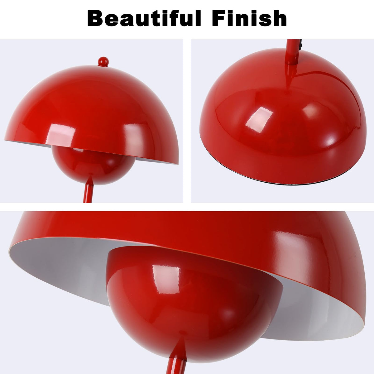 COSYLUX hemispherical shade with 11.8-inch diameter distributes light evenly.
