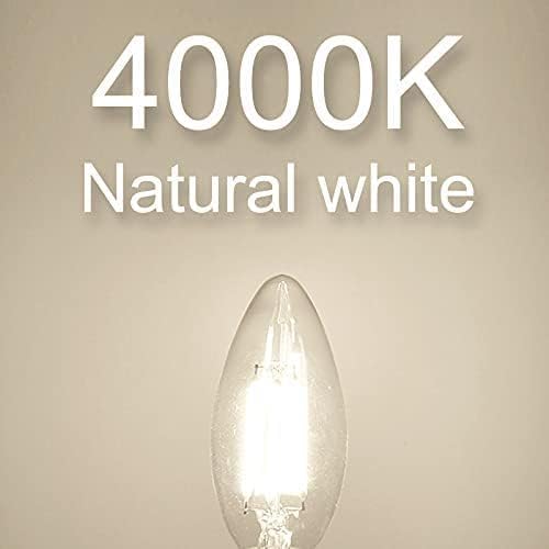 Cotanic 12 pack LED dimmable candle bulbs for multiple fixtures